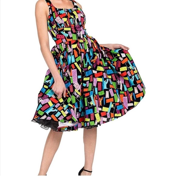 Monsters Inc Disney Parks Cotton Dress Retired Multicolor print - Picture 13 of 13
